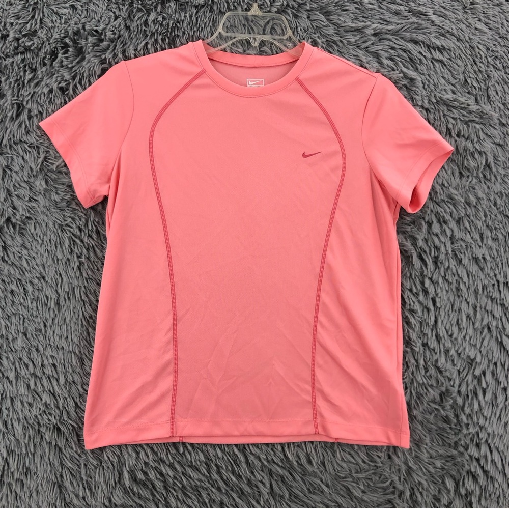 Nike Shirt Womens Large Performance Pink Athletic Workout